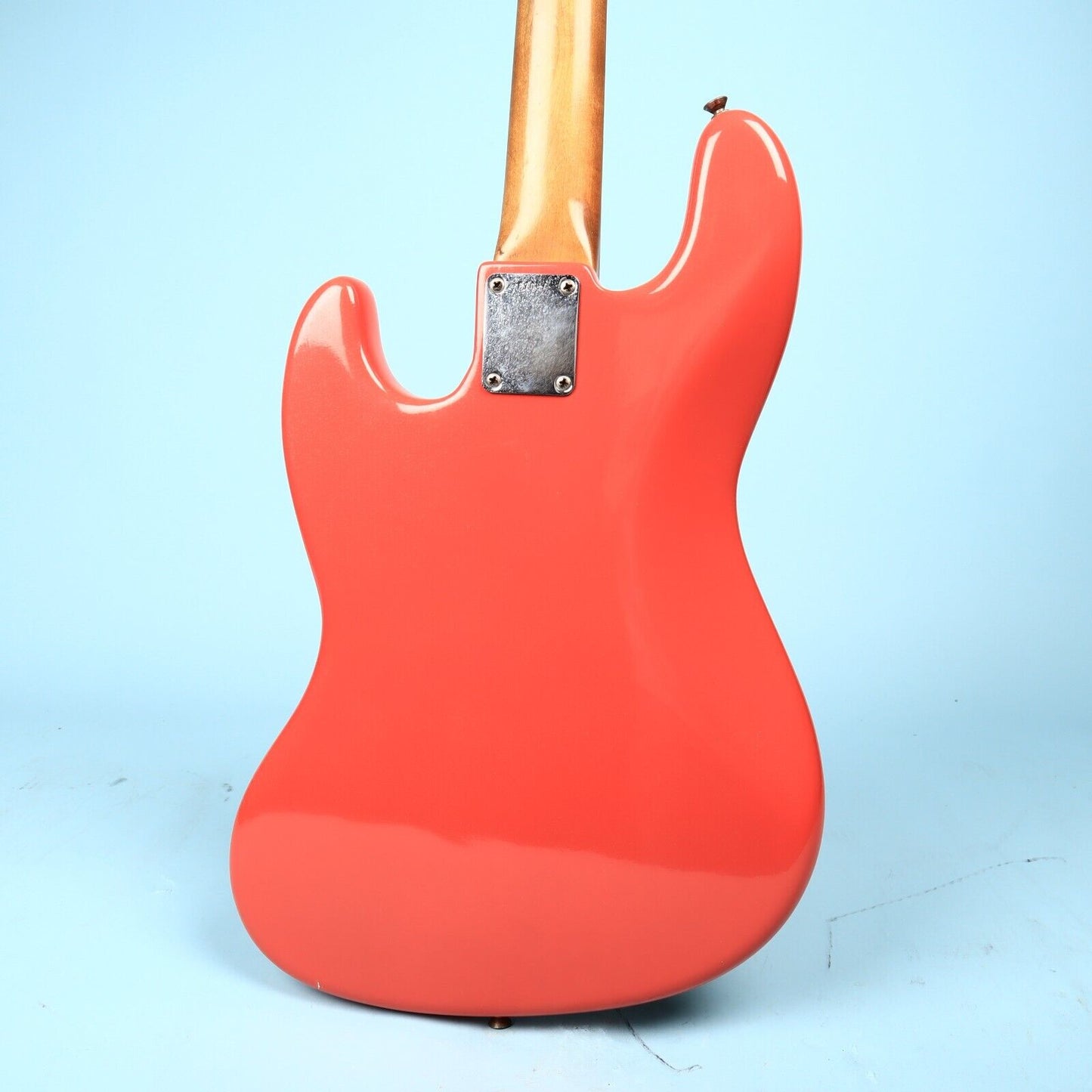 1961 Fender Jazz Bass Guitar Refin Fiesta Red