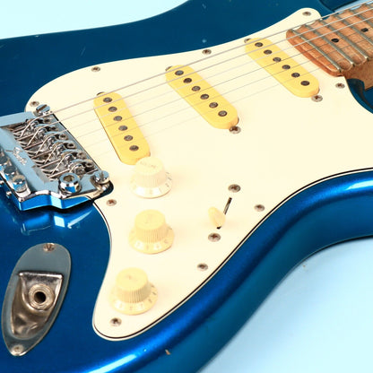 1986 Fender Japan Stratoacaster Contemporary Blue Electric Guitar E6 Series