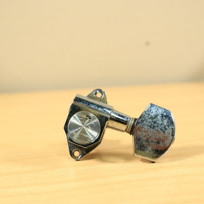 (1) Vintage 80s Gotoh Octagon Machine Head Bass Tuning Peg Tuner Takamine Japan