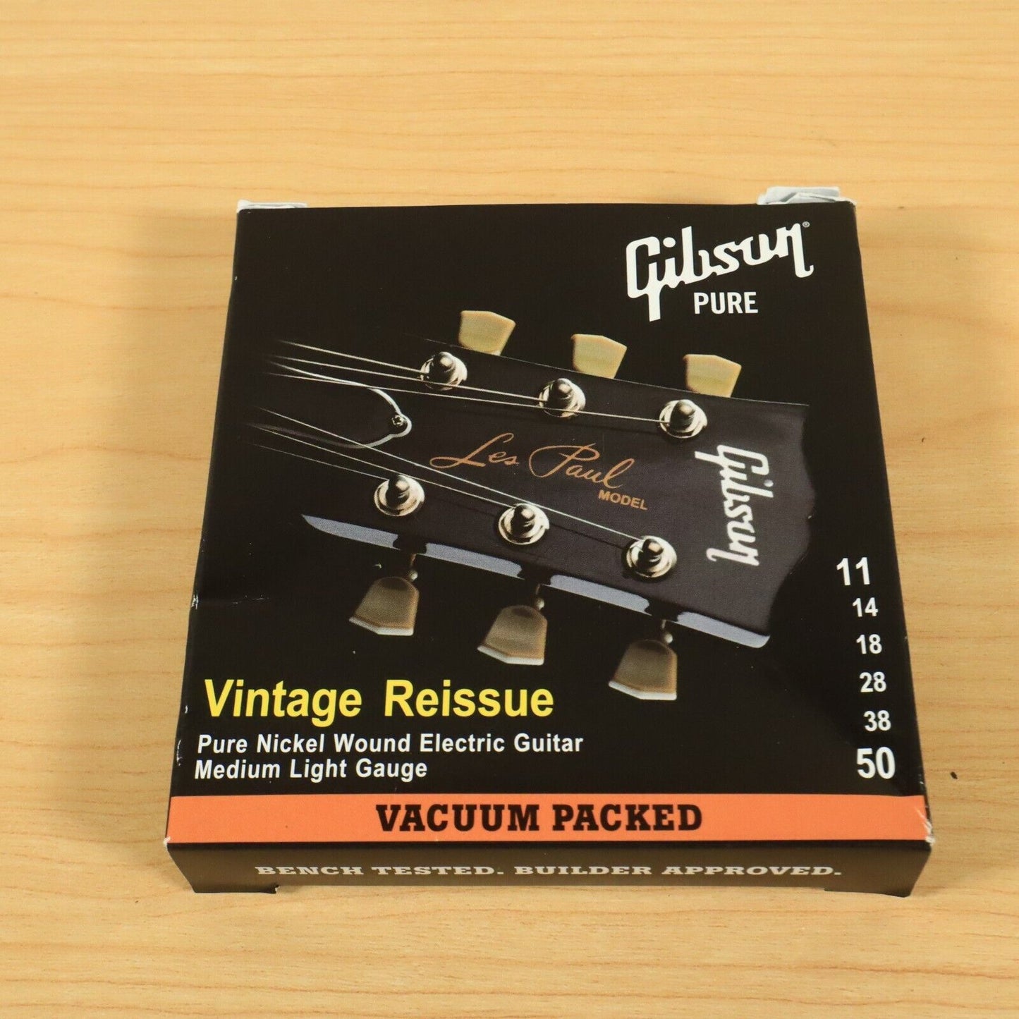 (2 Set Lot) Gibson Pure Vintage Reissue ALL Nickel 11-50 ga. Strings NOS