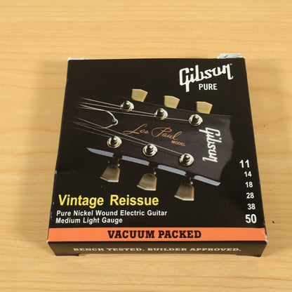 (2 Set Lot) Gibson Pure Vintage Reissue ALL Nickel 11-50 ga. Strings NOS