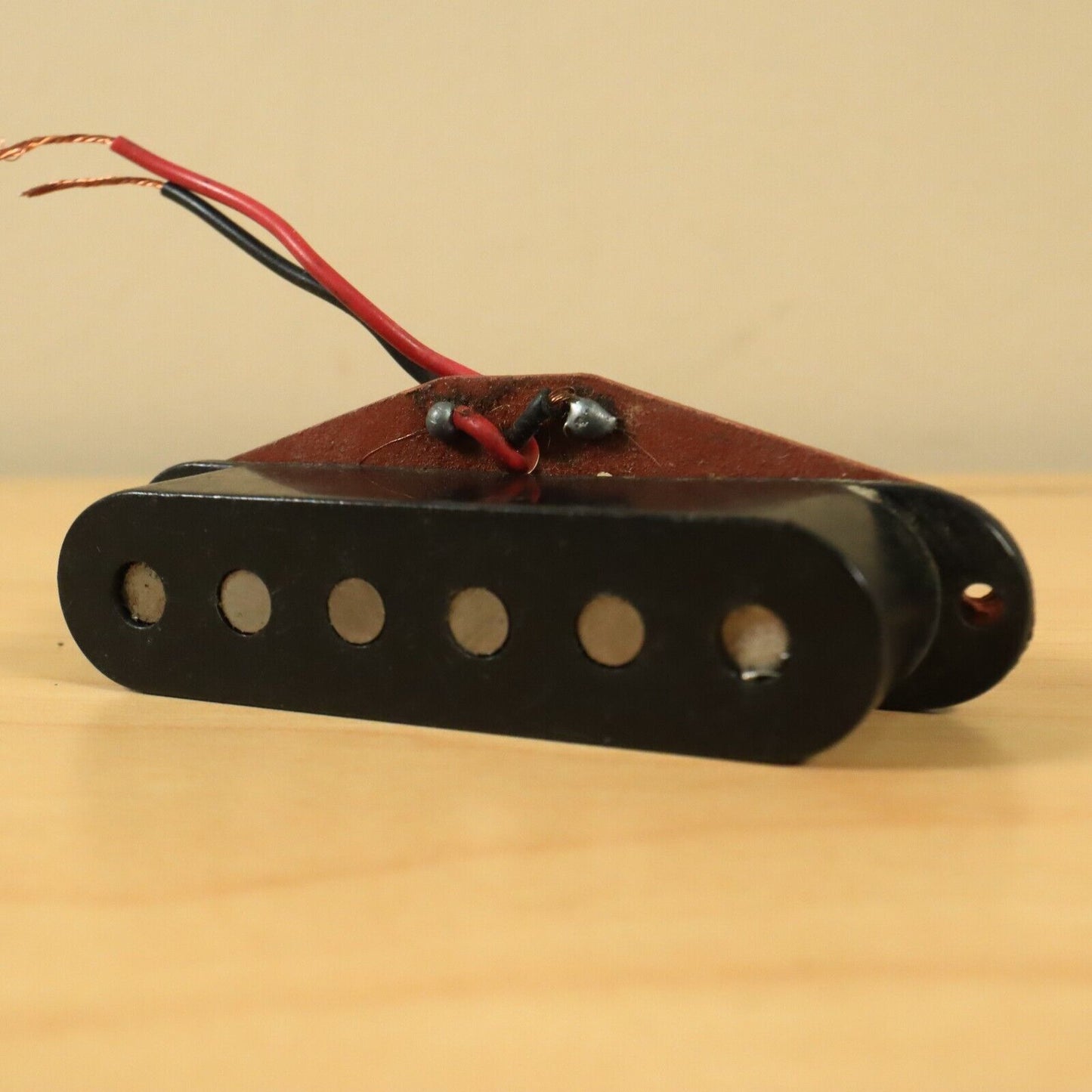 Vintage Red Bobbin Stratocaster Pickup Bridge Single Coil FOR PARTS NOT WORKING*