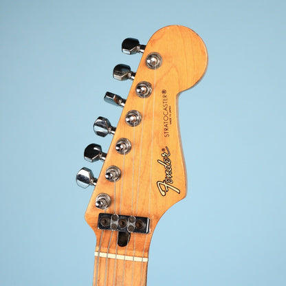1986 Fender Japan Stratoacaster Contemporary Blue Electric Guitar E6 Series