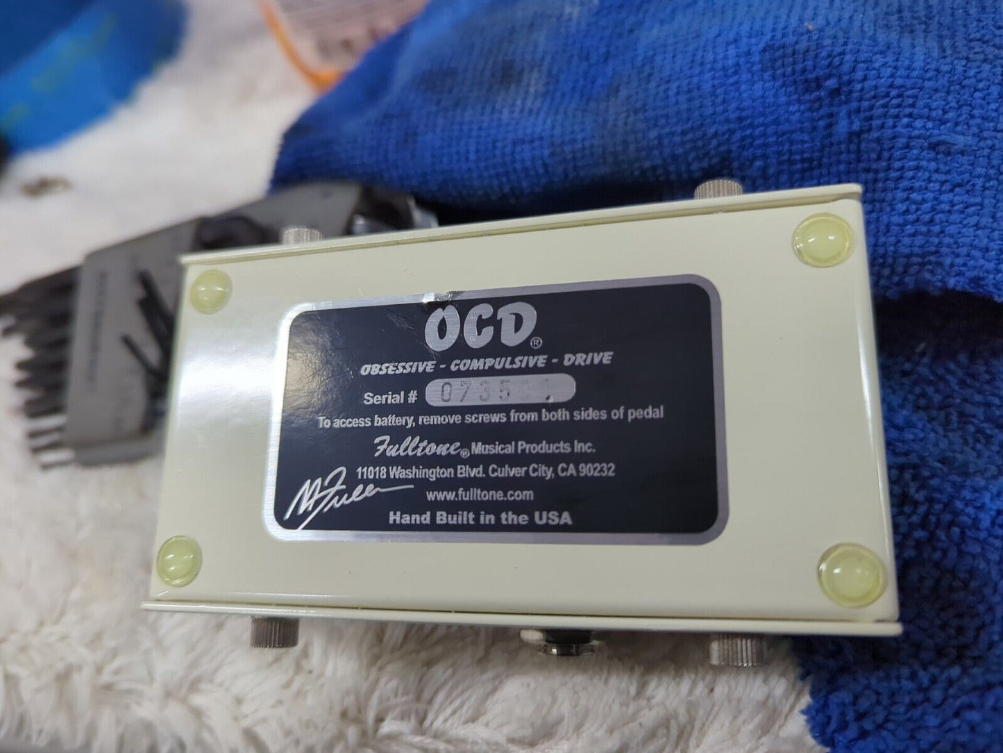 Fulltone OCD V 1.6 Obsessive Compulsive Drive Overdrive Guitar Effects Pedal