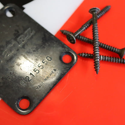 Vintage Ibanez Neck Plate Made in Korea Black MIK