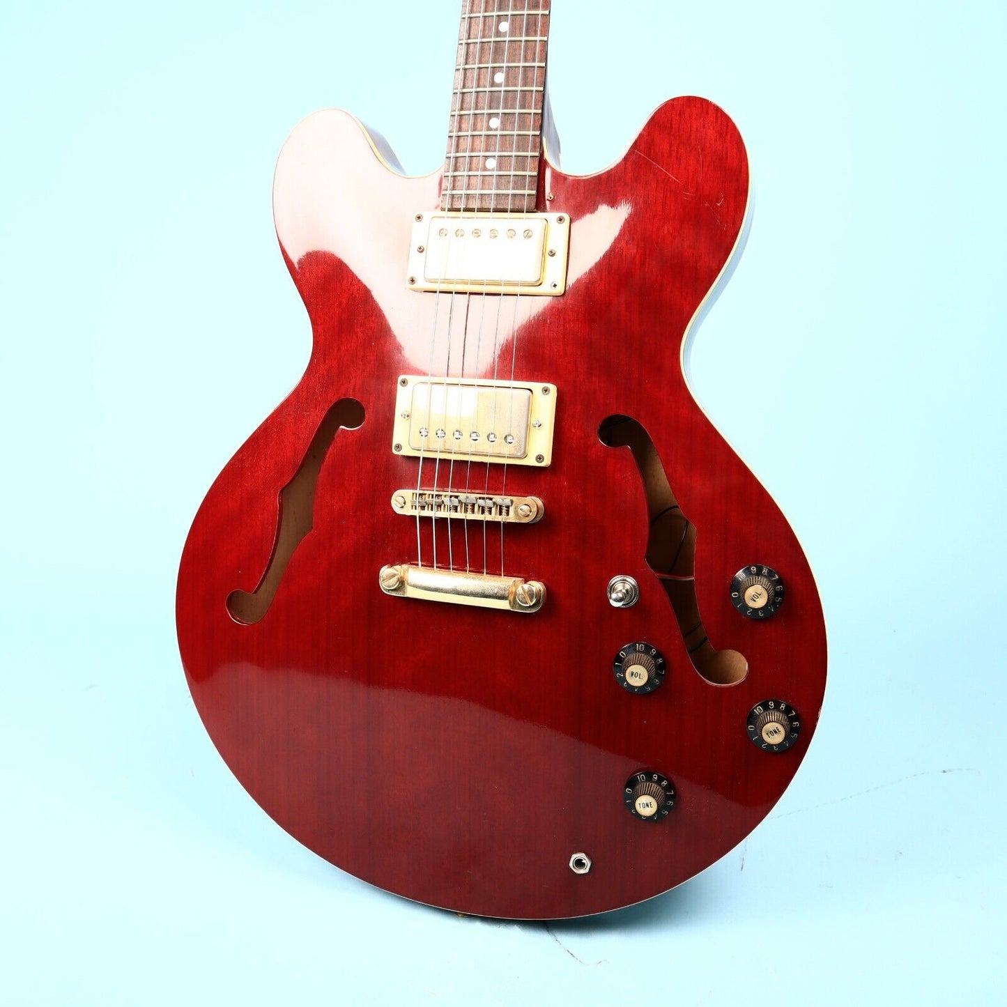 Vintage Seville ES-335 Red Copy Semi-Hollowbody Electric Guitar