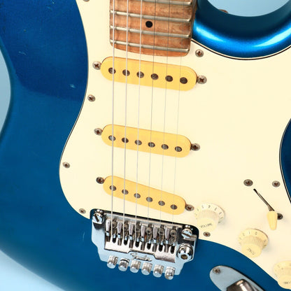 1986 Fender Japan Stratoacaster Contemporary Blue Electric Guitar E6 Series