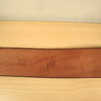 Leather Guitar Strap Laser Engraved Notes Design