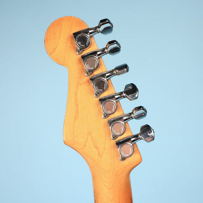 1986 Fender Japan Stratoacaster Contemporary Blue Electric Guitar E6 Series