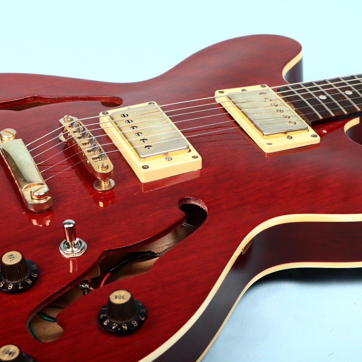 Vintage Seville ES-335 Red Copy Semi-Hollowbody Electric Guitar