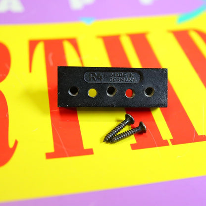 Original Vintage Made in Germany R4 Floyd Rose Locking Nut w/ Screws - Black