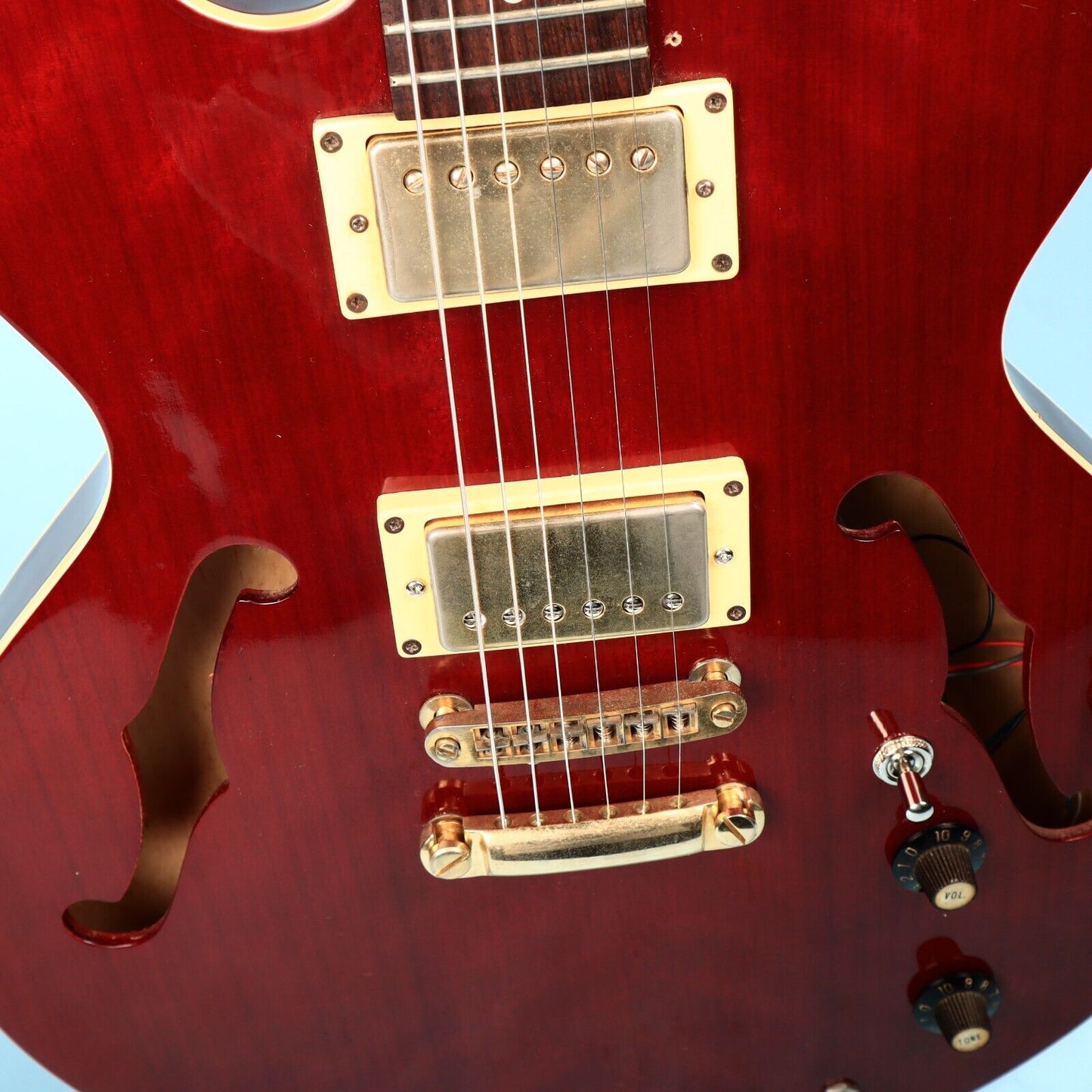Vintage Seville ES-335 Red Copy Semi-Hollowbody Electric Guitar