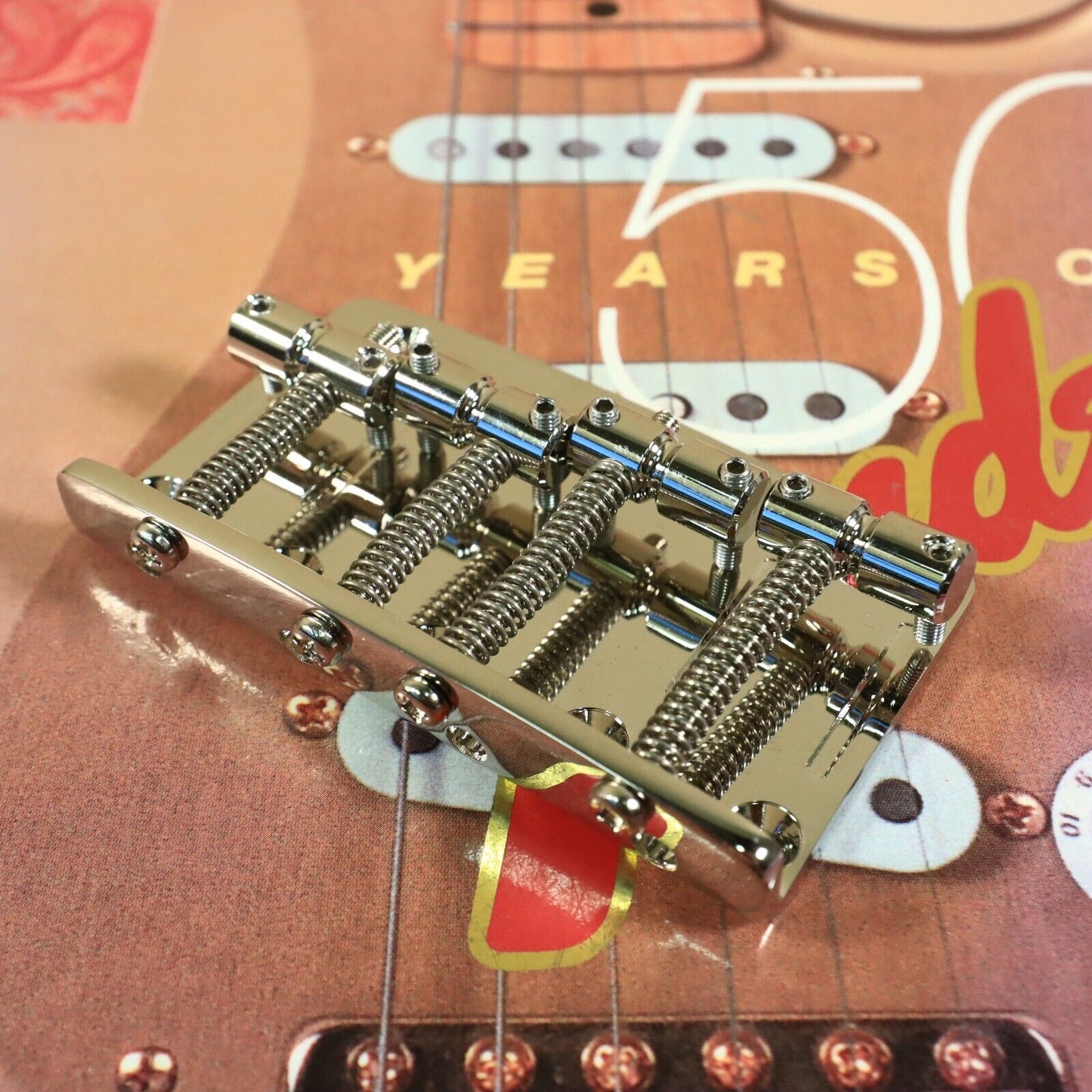 Gotoh 203B-4 Bass Bridge 4-Strings Precision Jazz for Fender P Jazz Bass CHROME