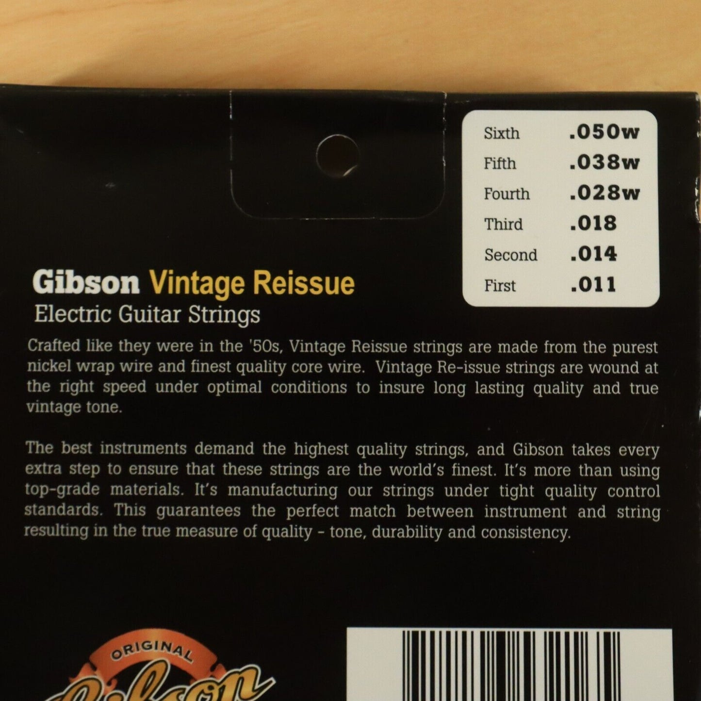 (2 Set Lot) Gibson Pure Vintage Reissue ALL Nickel 11-50 ga. Strings NOS
