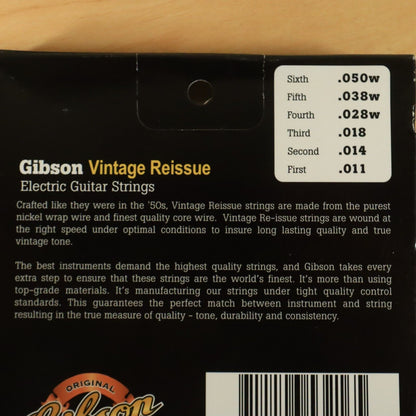 (2 Set Lot) Gibson Pure Vintage Reissue ALL Nickel 11-50 ga. Strings NOS