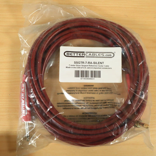 Silver Serpent Instrument Cable SSGTR-7-RA-Silent Right Angle