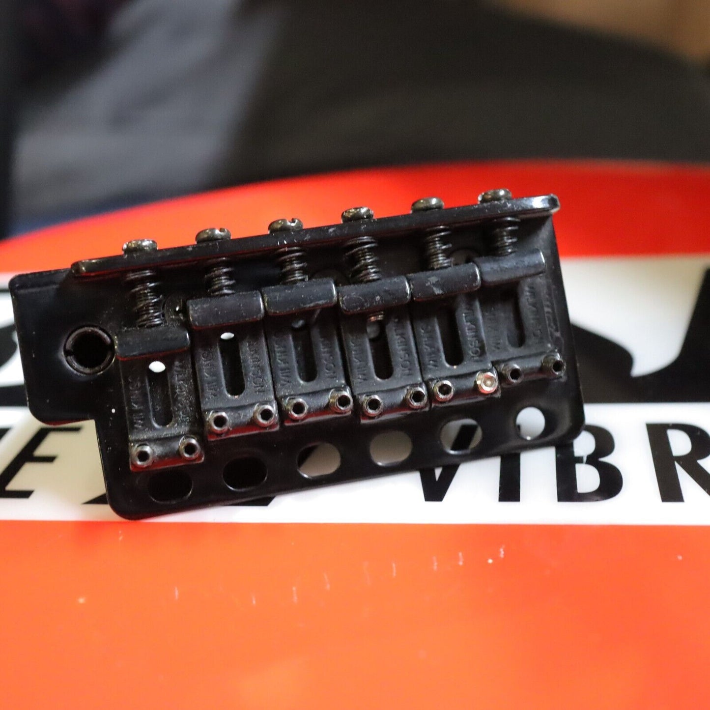 Wilkinson WVCSB Vintage Strat Tremolo Guitar Bridge - Black