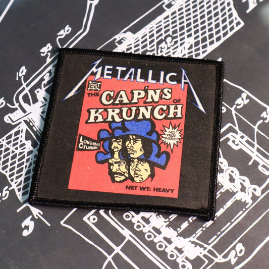 Metallica Cap'ns of Crunch Iron-On Patch Vintage