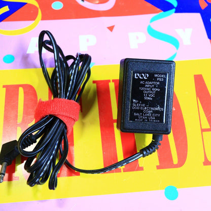 DOD Digitech Model PS3 11v DC 50mA 3.5mm Barrel OEM Pedal Power Supply Adapter