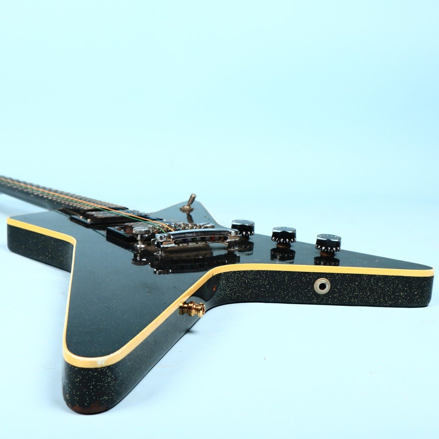 1982 Guild Nova X-82 Black Sparkle USA American Electric Guitar
