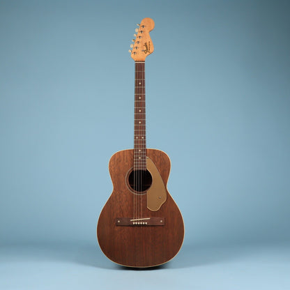 1960s Vintage Fender Newporter Acoustic Guitar Mahogany w/ Case Excellent Con.