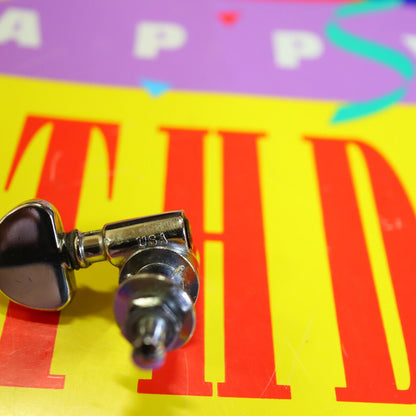 (1) Vintage Grover USA Guitar Chrome Kidney Tuning Peg Tuner Bass Side