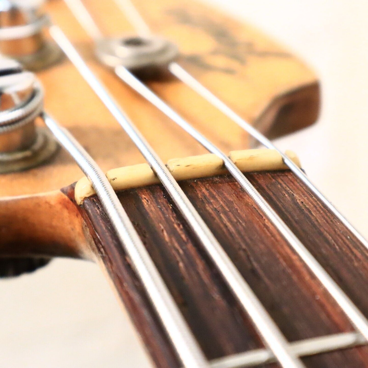 1961 Fender Jazz Bass Guitar Refin Fiesta Red