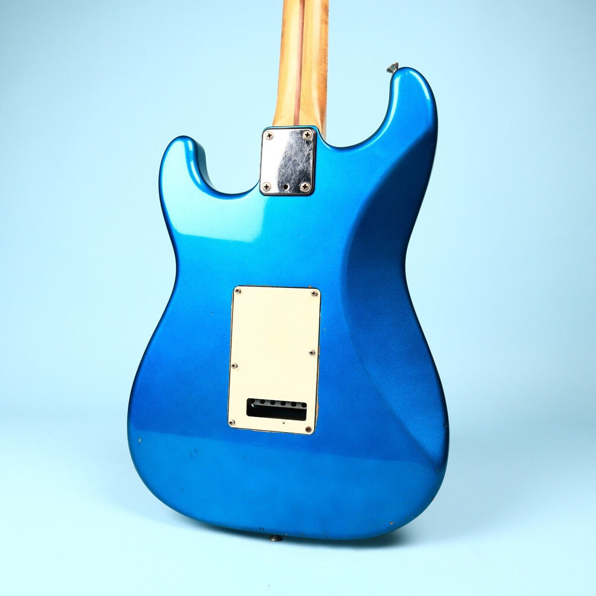 1986 Fender Japan Stratoacaster Contemporary Blue Electric Guitar E6 Series