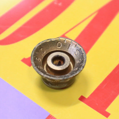 Vintage Gibson Gold Bell Top Hat Knob for Electric Guitars - Single Item