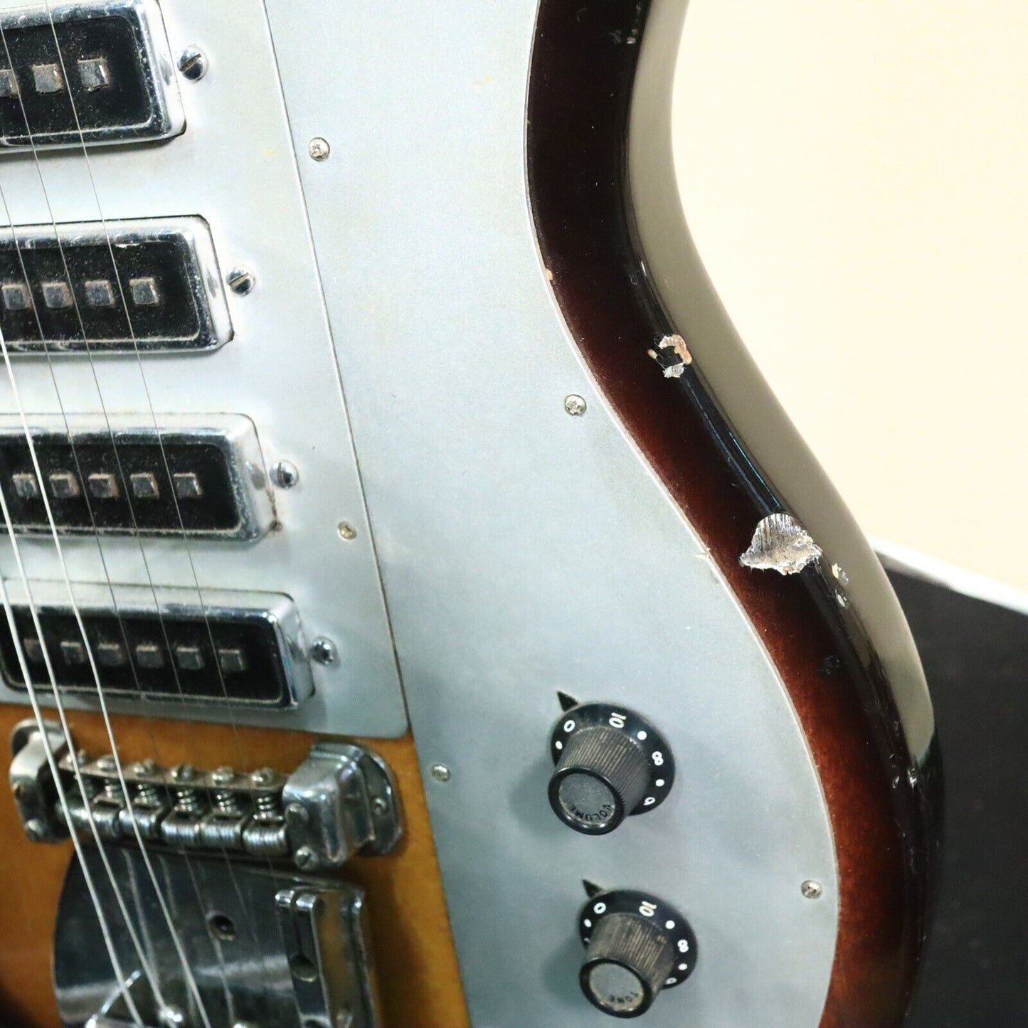 Vintage Teisco Del Rey WG-4L 4 Pickup Silvertone Eddie Van Halen's 1st Guitar