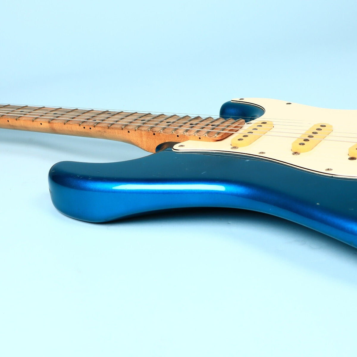 1986 Fender Japan Stratoacaster Contemporary Blue Electric Guitar E6 Series