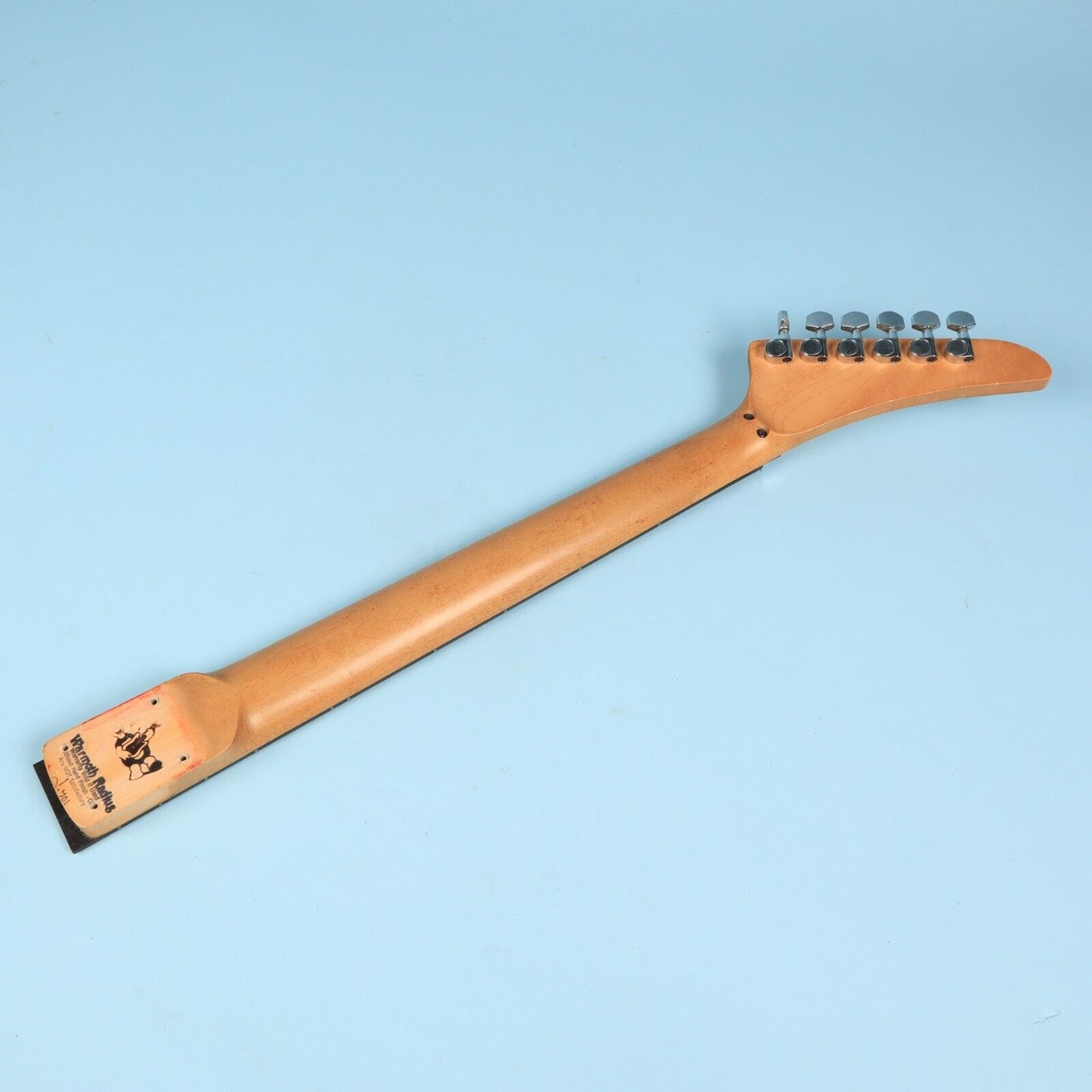 1980's Warmoth Maple Reverse Headstock Locking Nut Guitar Ebony Neck 24.75 Scale