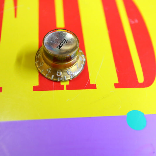 Original 1960's Vintage Gibson Gold Bonnet Reflector Knob Volume SG Les Paul