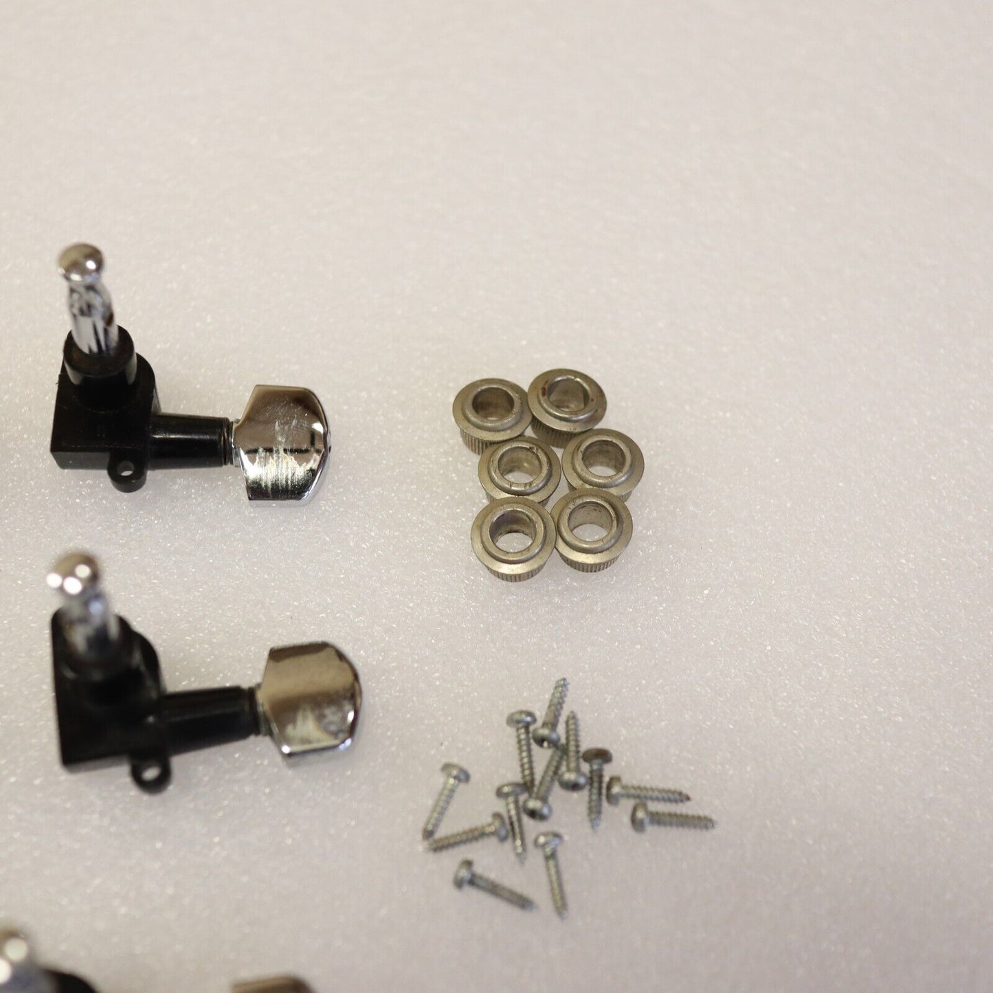 Rare Schaller Offset 3x3 Tuners Chrome Plastic Vintage 70's guitar W. Germany