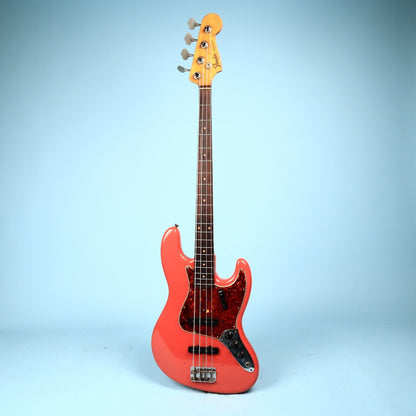 1961 Fender Jazz Bass Guitar Refin Fiesta Red