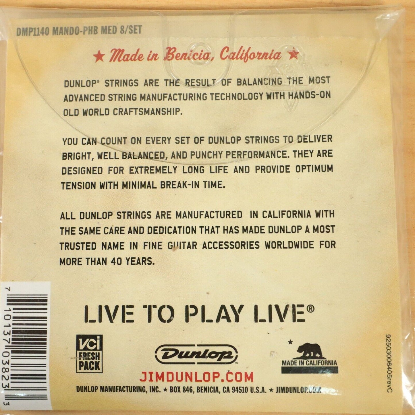 (5) Lot of Jim Dunlop Mandolin Strings .011-.040