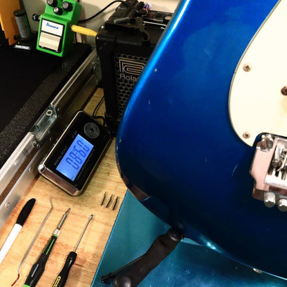 1986 Fender Japan Stratoacaster Contemporary Blue Electric Guitar E6 Series