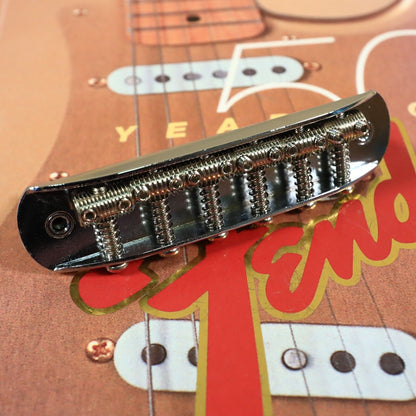 Genuine Fender Jazzmaster Jaguar 60s Bridge Thimbles Chrome Vintage Reissue