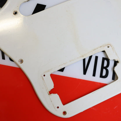 Vintage Original 60s Gibson Guitar Pickguard White Melody Maker HS Modified