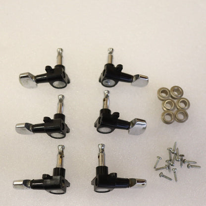 Rare Schaller Offset 3x3 Tuners Chrome Plastic Vintage 70's guitar W. Germany