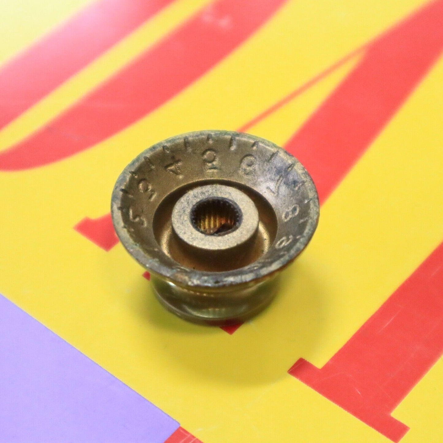 Vintage Gibson Gold Bell Top Hat Knob for Electric Guitars - Single Item