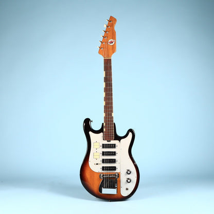 Vintage Teisco Del Rey WG-4L 4 Pickup Silvertone Eddie Van Halen's 1st Guitar