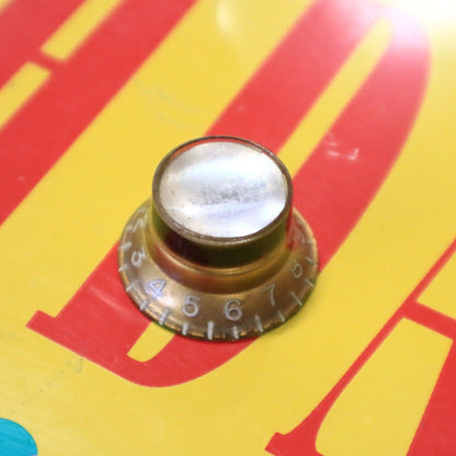 Vintage Gibson Gold Bell Top Hat Knob for Electric Guitars - Single Item