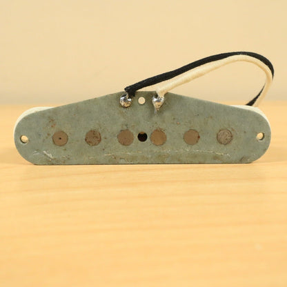 Grey Bottom Single Coil Stratocaster Guitar Pickup White 6.205ohms