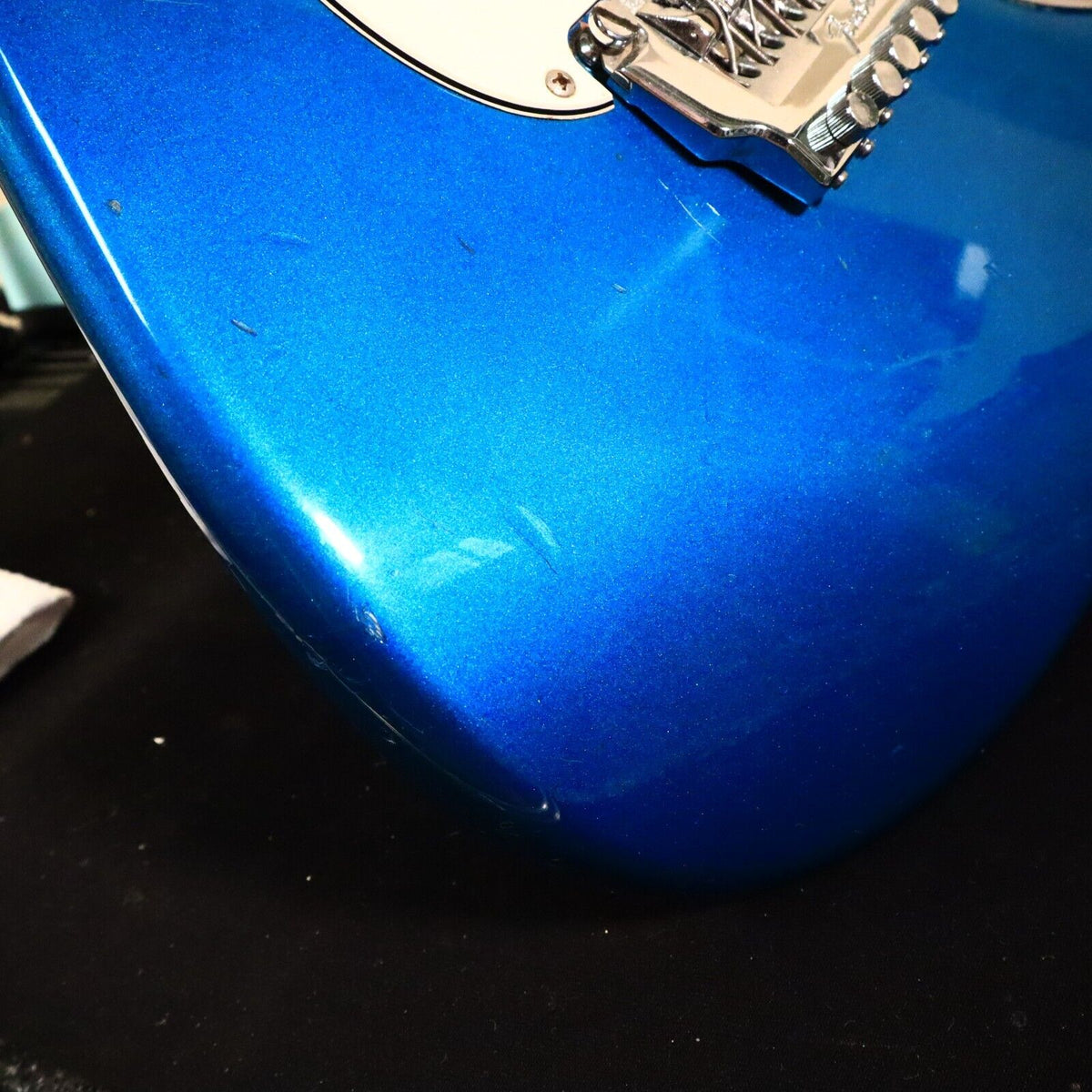 1986 Fender Japan Stratoacaster Contemporary Blue Electric Guitar E6 Series