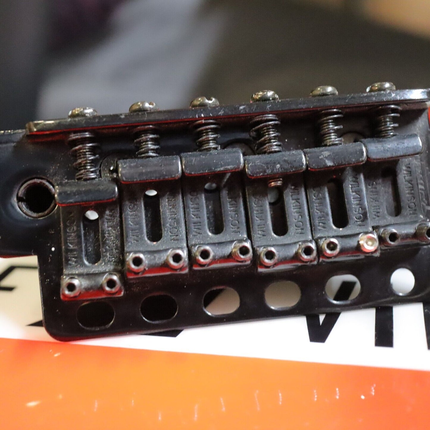 Wilkinson WVCSB Vintage Strat Tremolo Guitar Bridge - Black