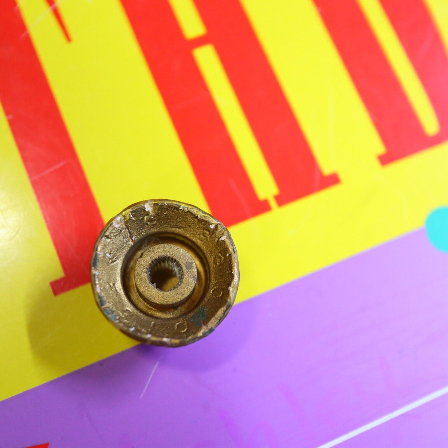 Original 1960's Vintage Gibson Gold Bonnet Reflector Knob Volume SG Les Paul