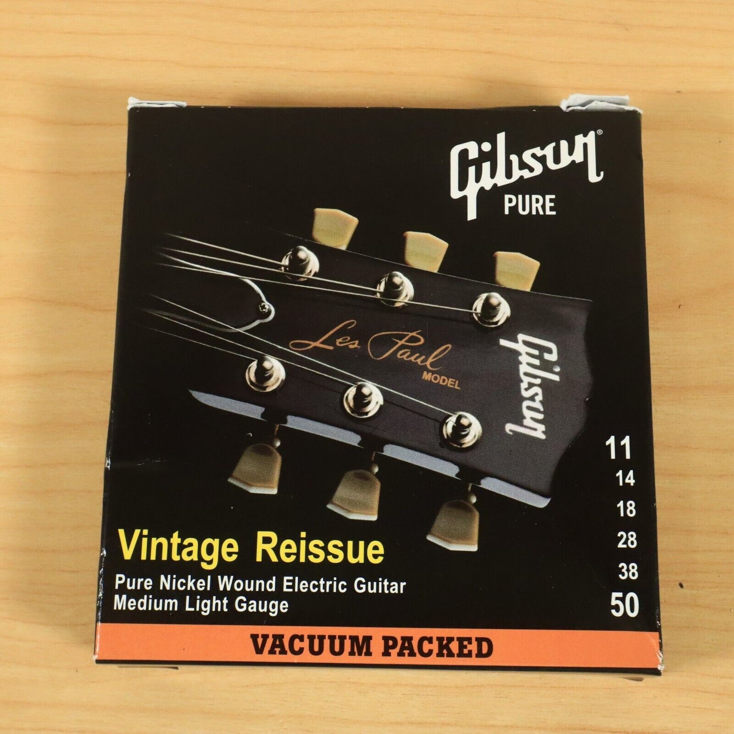 (2 Set Lot) Gibson Pure Vintage Reissue ALL Nickel 11-50 ga. Strings NOS