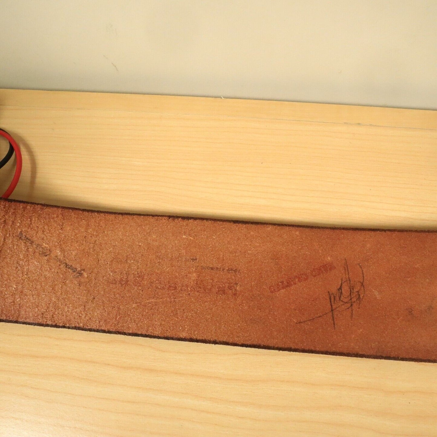 Leather Guitar Strap Laser Engraved Notes Design