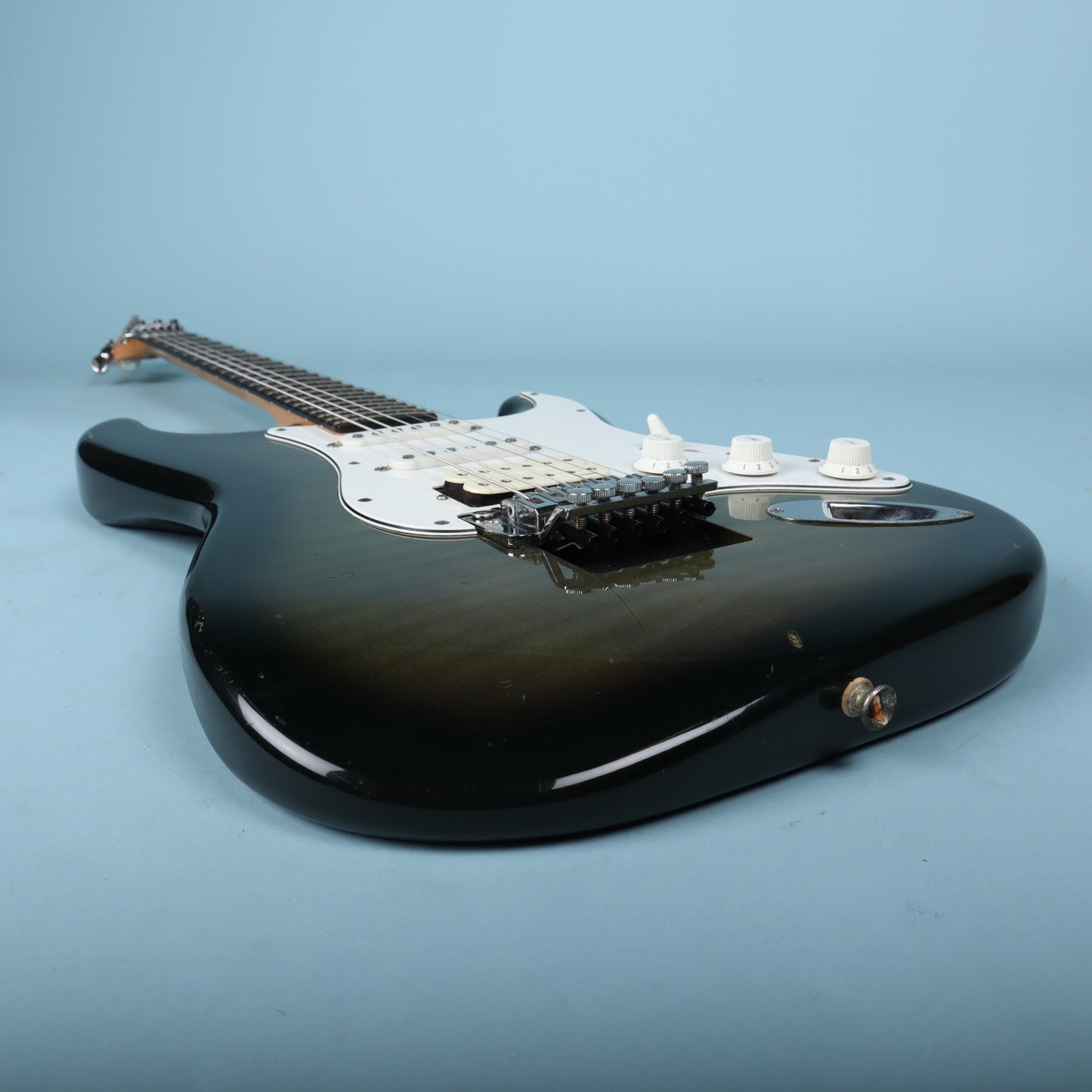 1993 Fender MIJ Stratocaster HSS Floyd Rose Blackburst